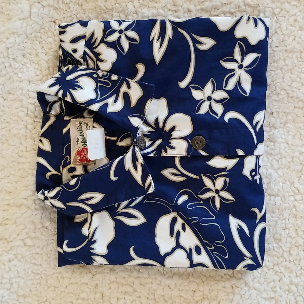 Vintage Hilo Hattie Hawaiian Aloha Shirt Floral Large